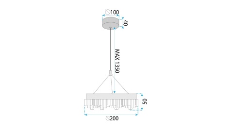 Lampa LHJ097-CP Gold