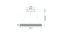 Lampa MS017-CP 57CM Chrome