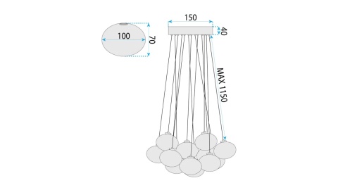 Lampa MS025-13CP Chrome