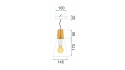 Lampa SCANDI B White APP058-1CP