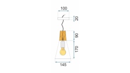 Lampa SCANDI B White APP058-1CP