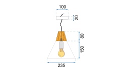 Lampa SCANDI C White APP061-1CP