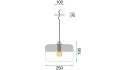 Lampa ZENIT D APP021-1CP