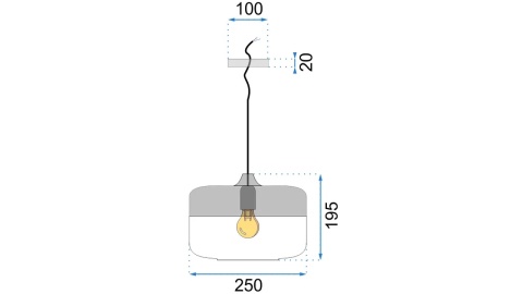 Lampa ZENIT D APP021-1CP