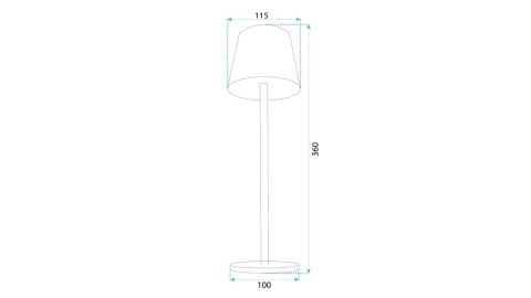 Lampka APP1366-T Brown