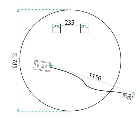 LUSTRO LED BAS 80cm
