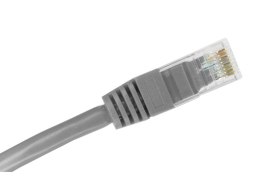 Patch-cord U/UTP kat.6 PVC 0.25m szary ALANTEC