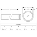 Rura Geberit Silent DN75 L250