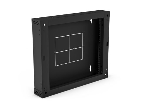 Sekcja tylna (zawiasowa / uchylna) do szafek SW-9U-600-450-01-C , czarna 150mm ALANTEC
