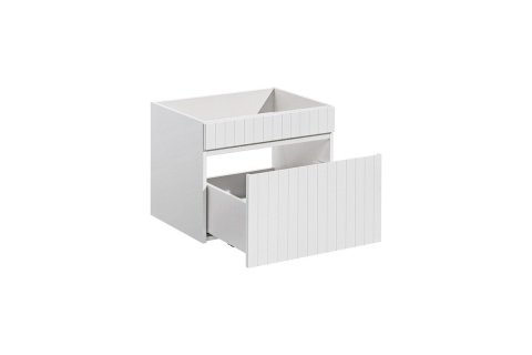 Szafka 80 cm ICONIC WHITE z blatem SANTA FE OAK