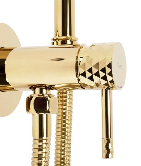 BATERIA BIDETOWA PODTYN LOOP LUNGO DIAMOND ZLOTA