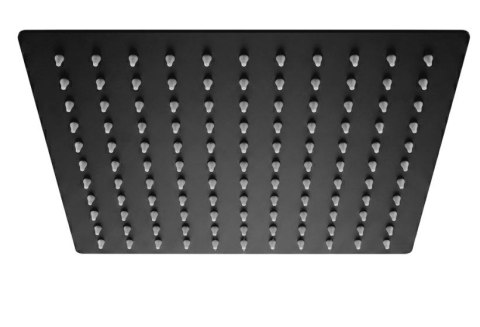DESZCZOWNICA KWADRATOWA 25 cm JS-P015B CZARNA