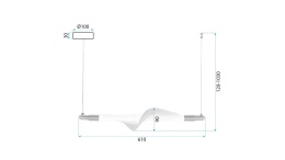Lampa G011-CP Line White Gold