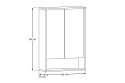 Szafka z Lustrem 60cm 2 Drzwi