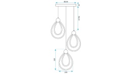 Lampa G022-3CPR Black