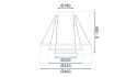 Lampa G040-3CP Black