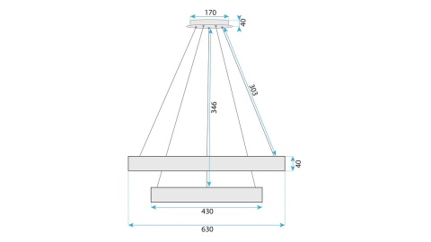Lampa G046-2CP Chrom