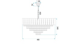 Lampa G056-CP 50CM