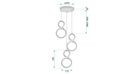 Lampa G073-3CPR Gold