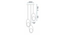 Lampa G082-3CPR Gold