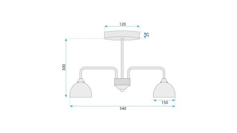 Lampa G084-3C Black Grey