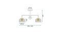 Lampa G085-5C Black Grey
