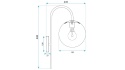 Lampa G090-1W Black White