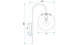 Lampa G092-1W Chrome White