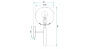 Lampa G098-1W Gold White