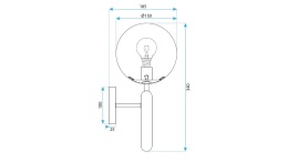 Lampa G098-1W Gold White