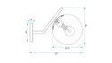 Lampa G099-1W Black White