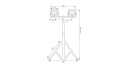 Halogen na statywie RSL005-2X50N
