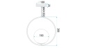 Lampa G109-1W Gold White