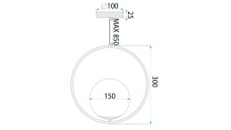 Lampa G109-1W Gold White