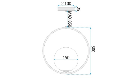 Lampa G109-1W Gold White