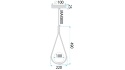 Lampa G111-1W Black White