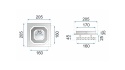Lampa Kryształowa Kwadr. Neutralna APP406-C