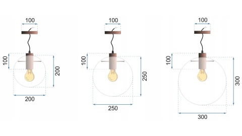 Lampa Lassi Set APP038-3CP Rose Gold