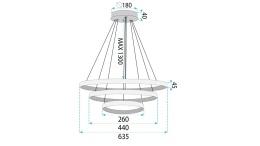 Lampa LHJ042-CP3 Gold