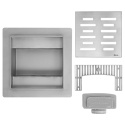 Odpływ kwadratowy REA LINE stal szczotkowana 120x120