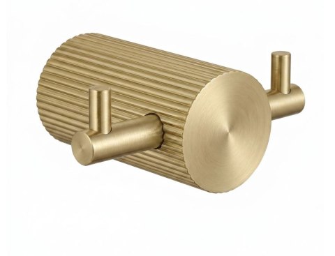 WIESZAK PODWÓJNY 64104A SOLO BRUSH GOLD