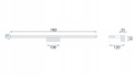 Kinkiet Led APP370-1W 78CM Chrome