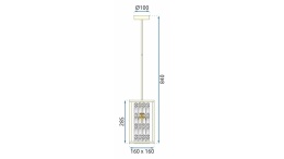Lampa APP1111-1CP Gold