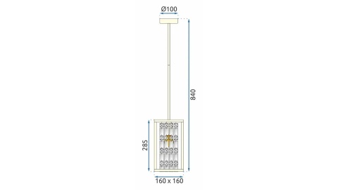 Lampa APP1111-1CP Gold