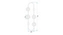 Lampa APP1144-4W Gold/White