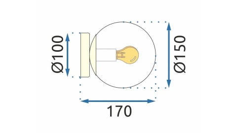 Lampa APP1156-1C Gold/White