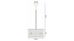 Lampa APP1157-5CP Gold