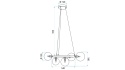 Lampa APP1158-6CP Gold Transparent