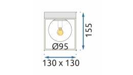 Lampa APP1166-1C Gold/White