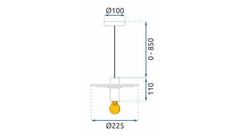 Lampa APP1213-1CP Gold
